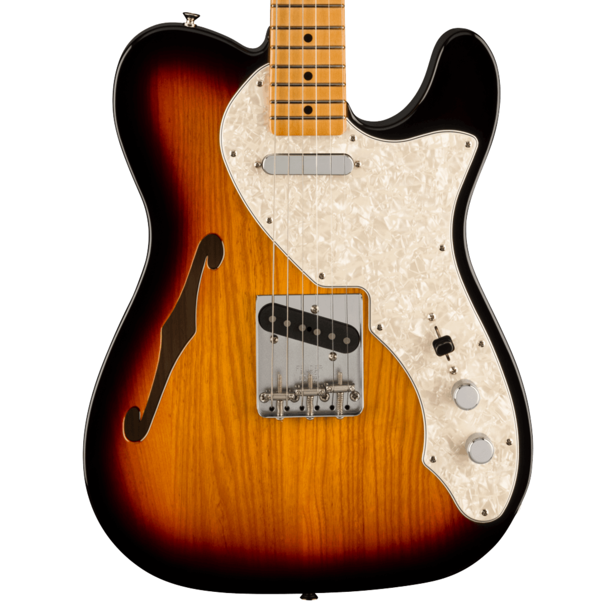 Fender Vintera II '60s Telecaster Thinline Electric Guitar, Maple, 3-c