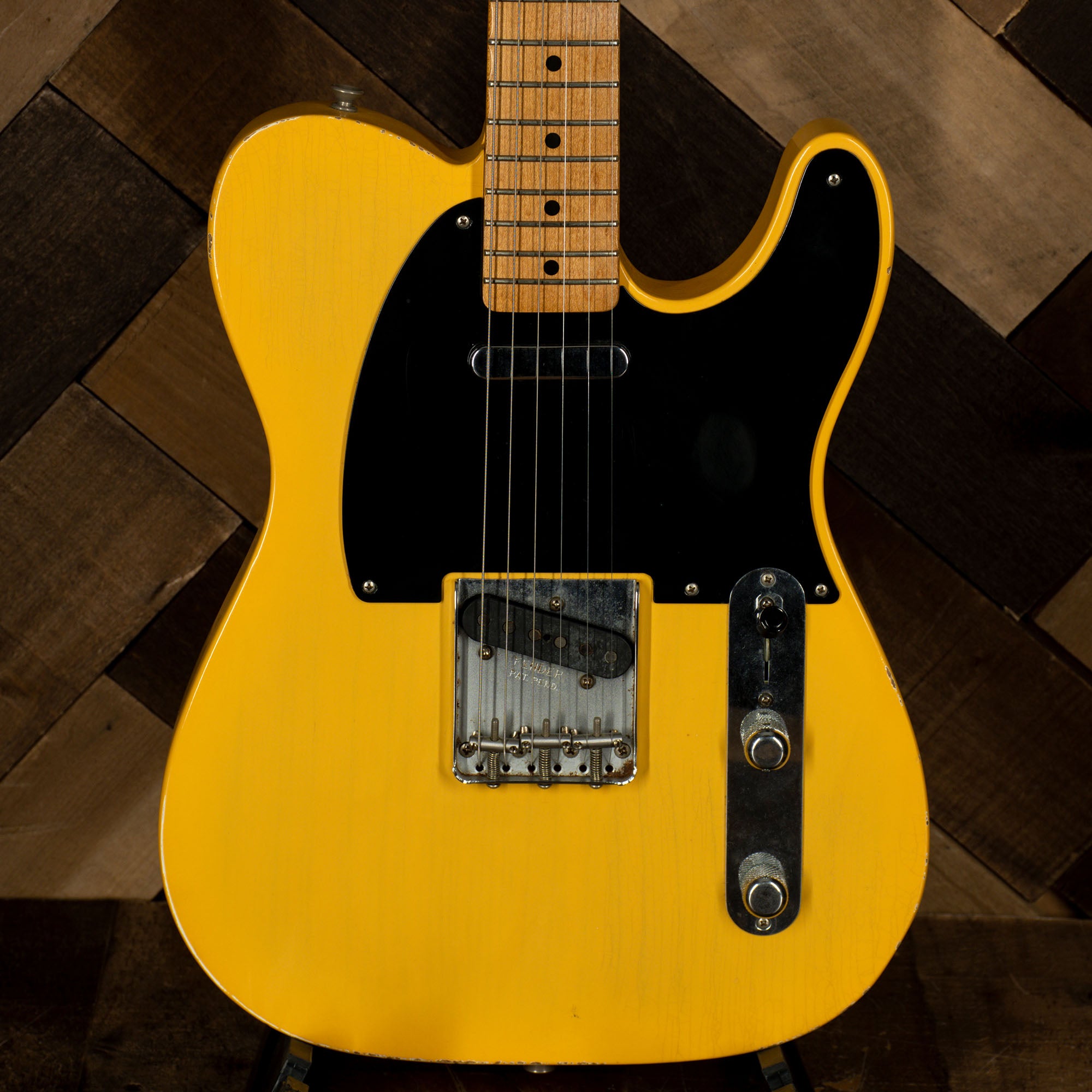 2015 Fender 50's Road Worn Telecaster Electric Guitar, Butterscotch Bl