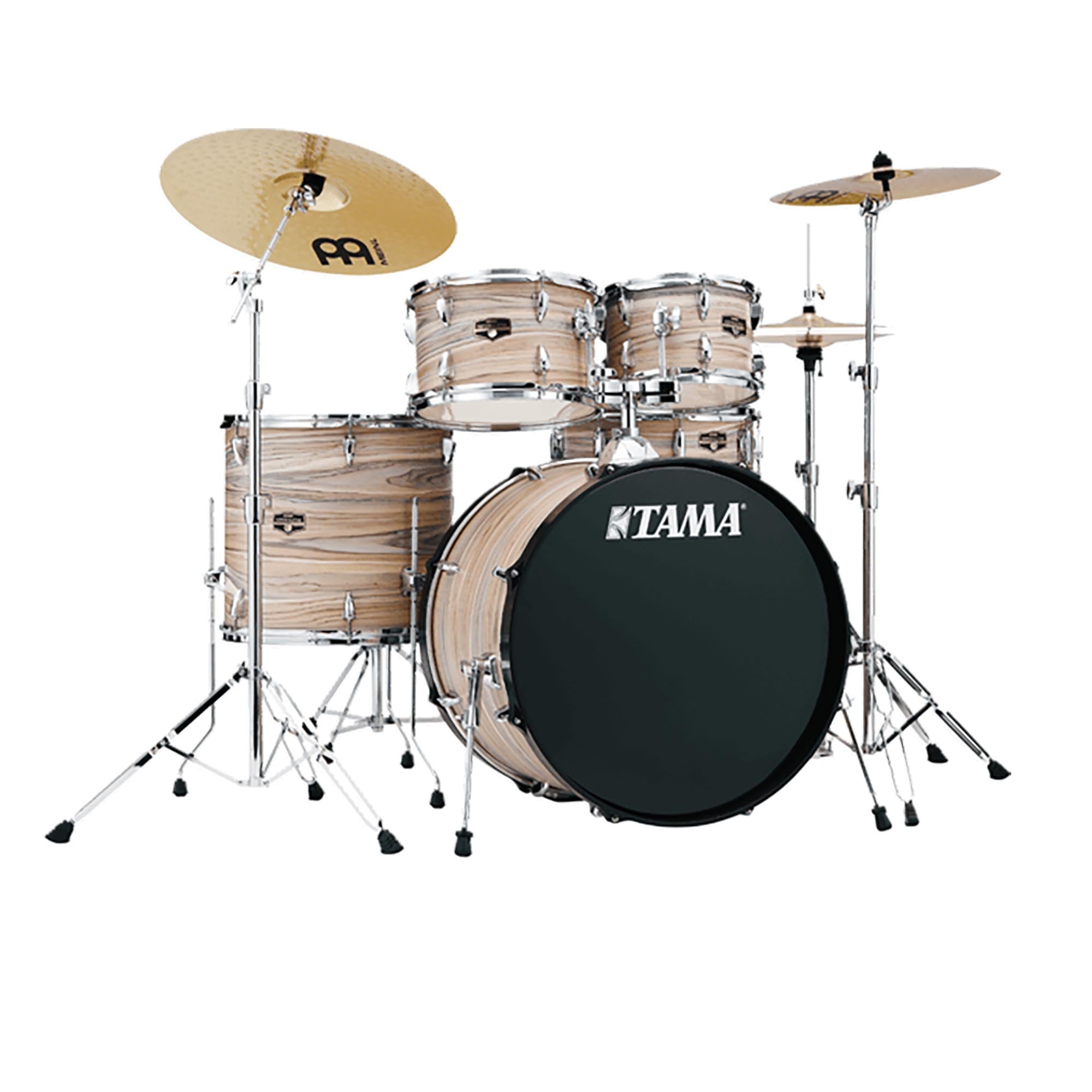 Tama ImperialStar 5 Piece Complete Kit With Meinl HCS Cymbals, Natural