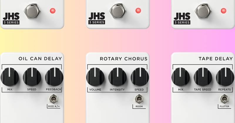 JHS 3 Series Oil Can Delay, Rotary Chorus, and Tape Delay Review