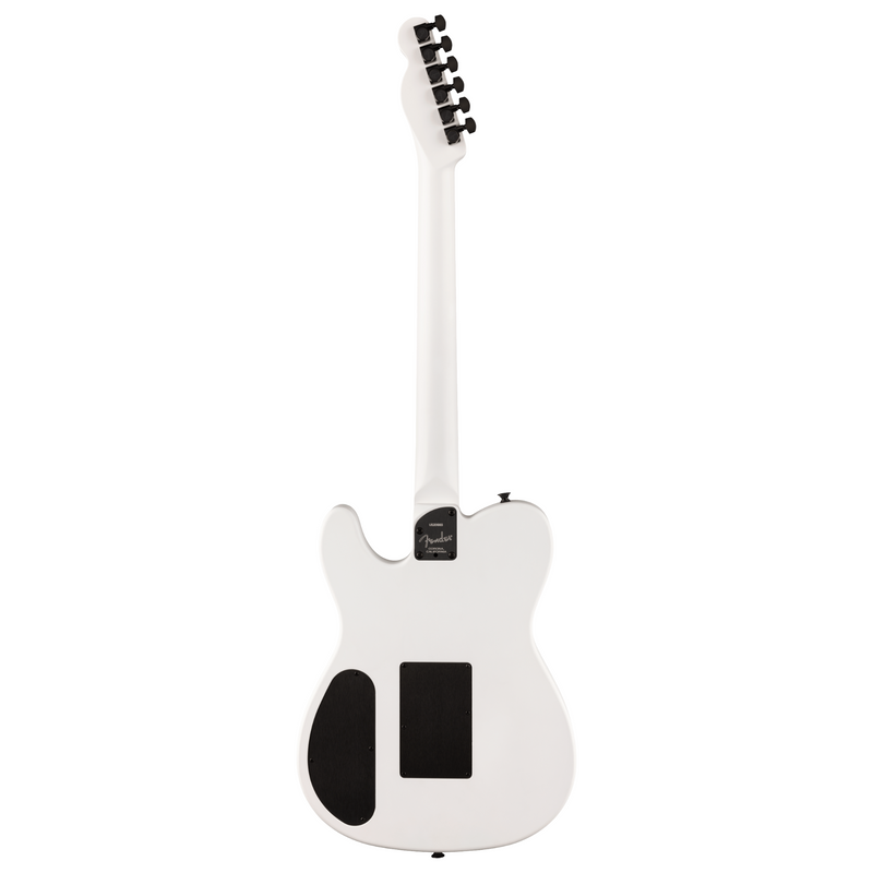 Fender Jack White Triplesonic Acoustasonic Telecaster Guitar, Satin Arctic White w/ Black Top