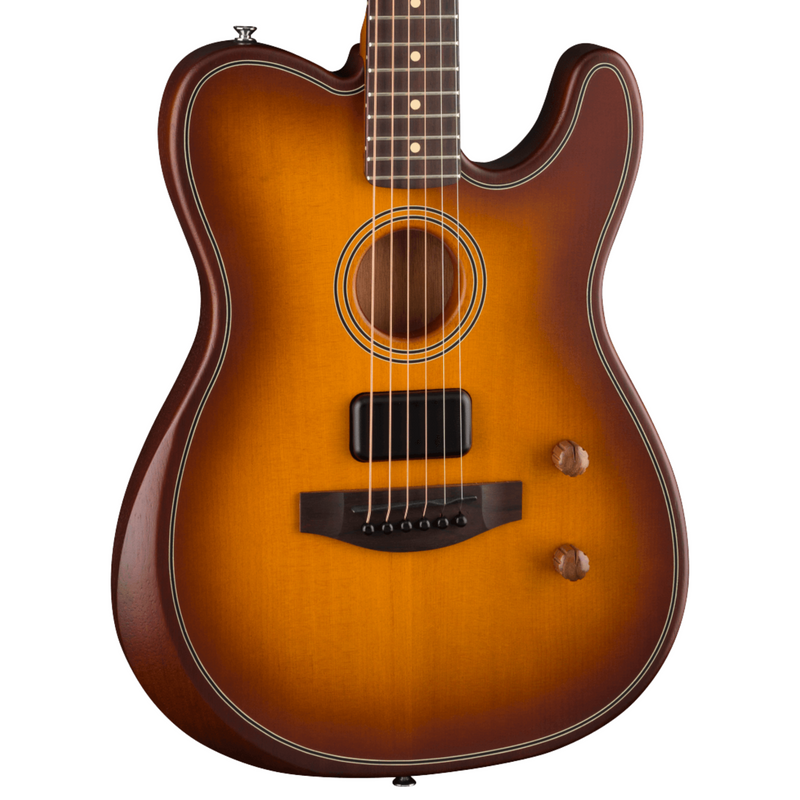 Fender Acoustasonic Standard Telecaster Acoustic-Electric Guitar, Honey Burst