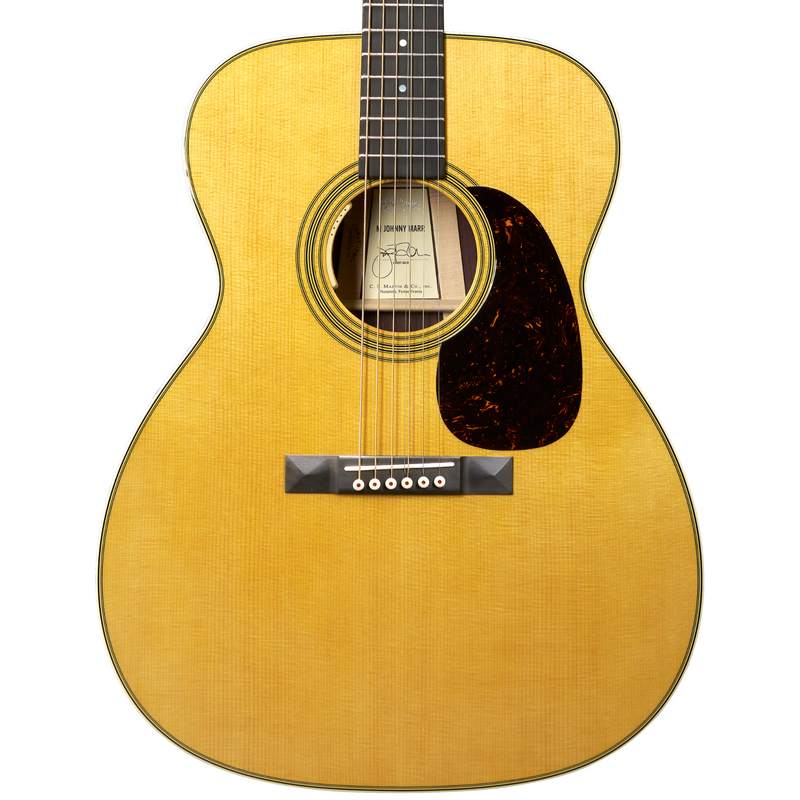 Martin M-7 Johnny Marr Signature Edition Acoustic-Electric Guitar, Natural w/ Hardshell Case