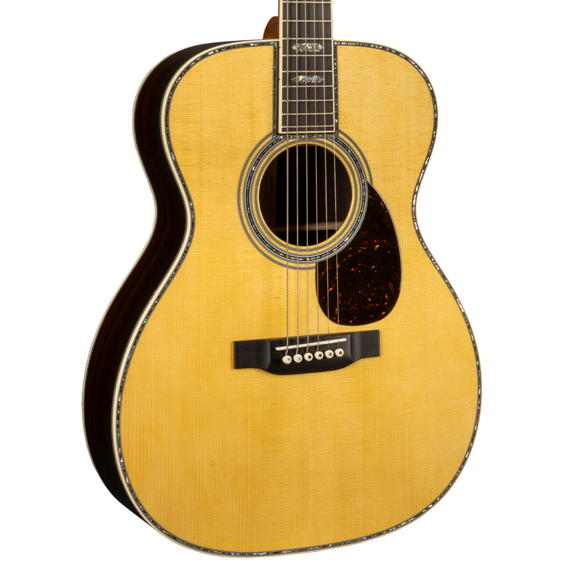 Martin OM-45 Standard Series Acoustic Guitar, Spruce/East Indian Rosewood, Natural w/Hardshell Case