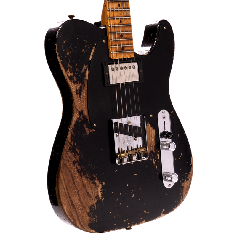 Fender Custom Shop Limited Edition '51 Telecaster Electric Guitar, Super Heavy Relic, Aged Black