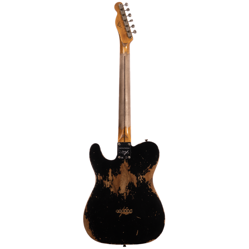 Fender Custom Shop Limited Edition '51 Telecaster Electric Guitar, Super Heavy Relic, Aged Black