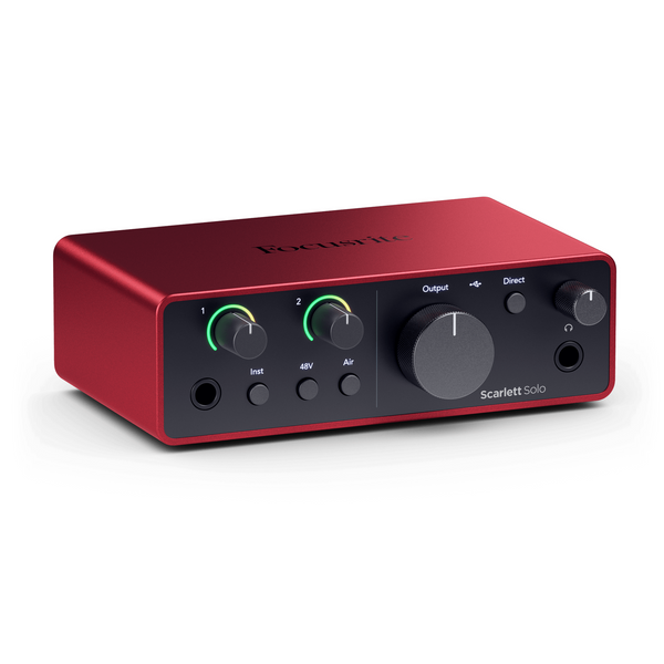 Focusrite Scarlett Solo Studio 4th Gen USB Audio Interface, Bundle