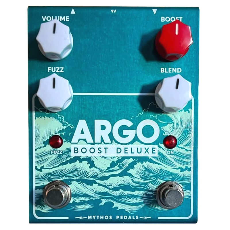 Mythos Argo Boost Deluxe Octave Up Fuzz and Boost Effect Pedal