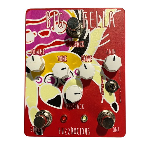 Fuzzrocious Big Fella Overdrive/Distortion Effect Pedal, Russo Music  Exclusive Red