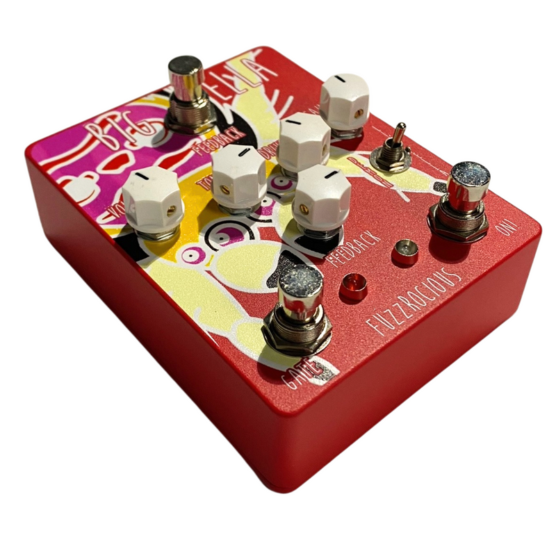 Fuzzrocious Big Fella Overdrive/Distortion Effect Pedal, Russo Music Exclusive Red