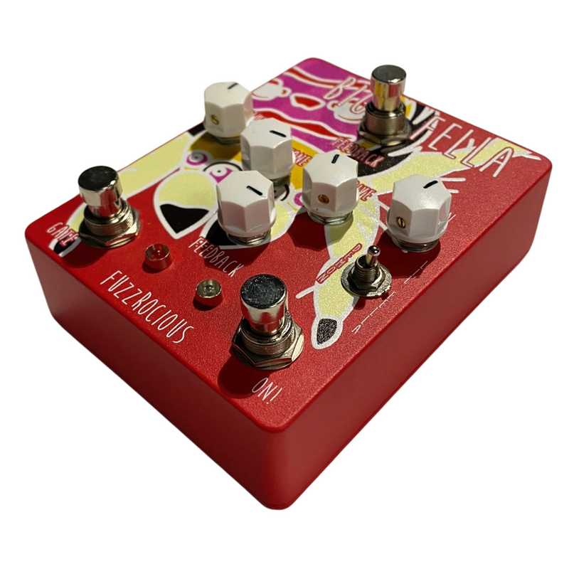 Fuzzrocious Big Fella Overdrive/Distortion Effect Pedal, Russo Music Exclusive Red