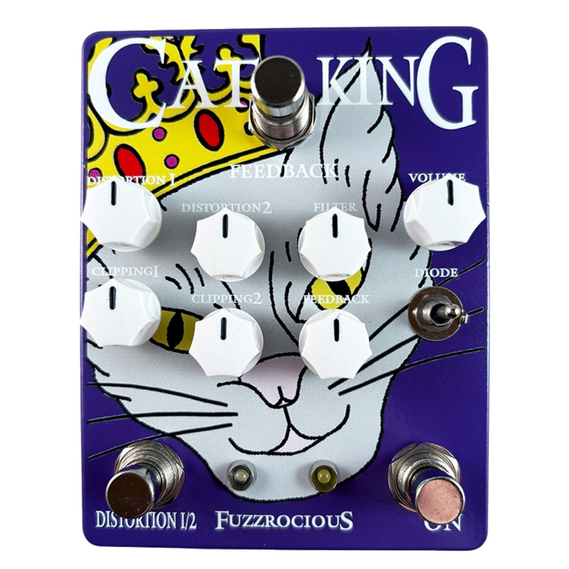 Fuzzrocious Cat King Distortion Overdrive Effect Pedal