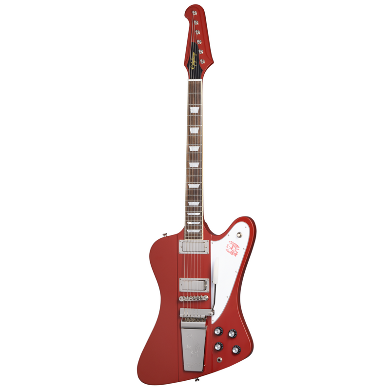 Epiphone '63 Firebird V Electric Guitar, Ember Red w/Hard Case