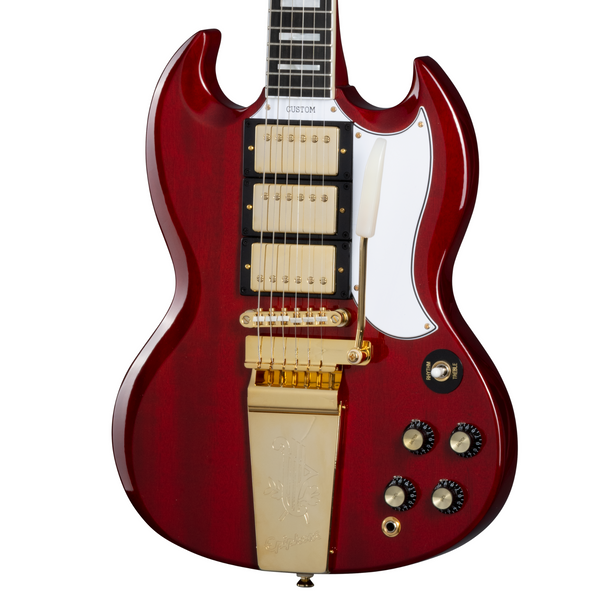 Epiphone Joe Bonamassa '63 SG Custom Electric Guitar, Dark Wine Red wi