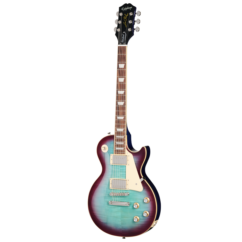 Epiphone Les Paul Standard ‘60s Figured Electric Guitar, Blueberry Burst w/ Premium Gig Bag