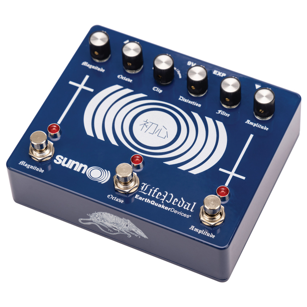 EarthQuaker Devices Limited Edition Sunn O))) Life Pedal V3  Distortion/Octave/Boost, Sapphire Blue