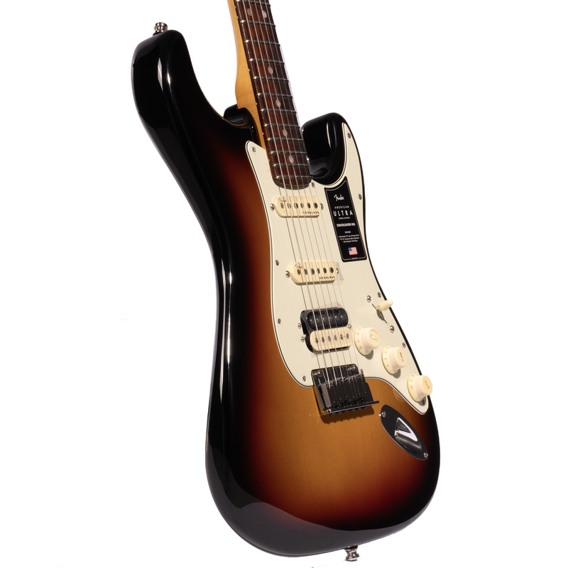 Fender American Ultra Stratocaster Electric Guitar HSS, Rosewood Fingerboard, Ultraburst