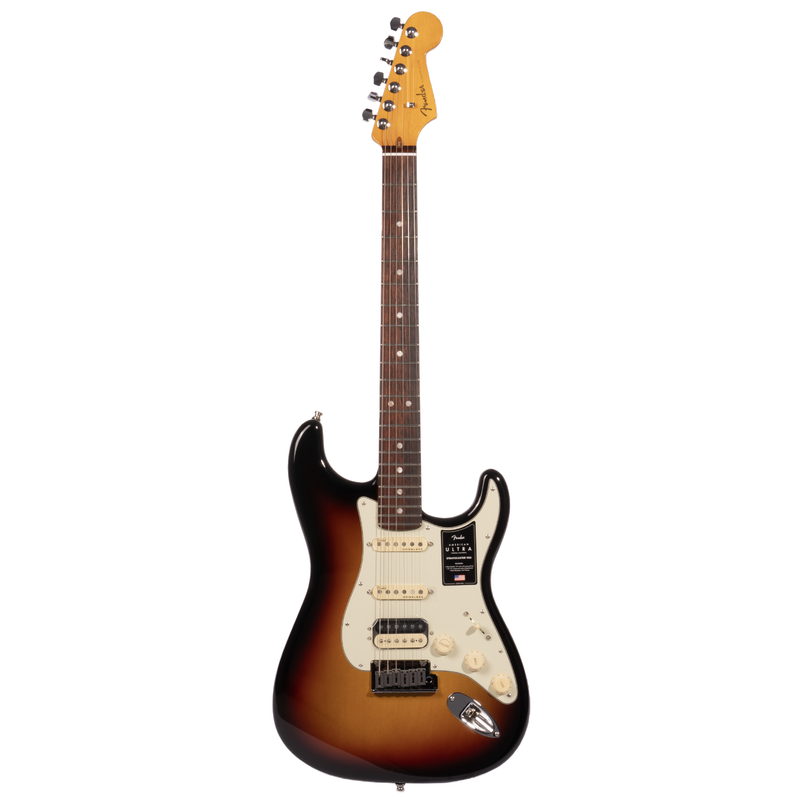 Fender American Ultra Stratocaster Electric Guitar HSS, Rosewood Fingerboard, Ultraburst