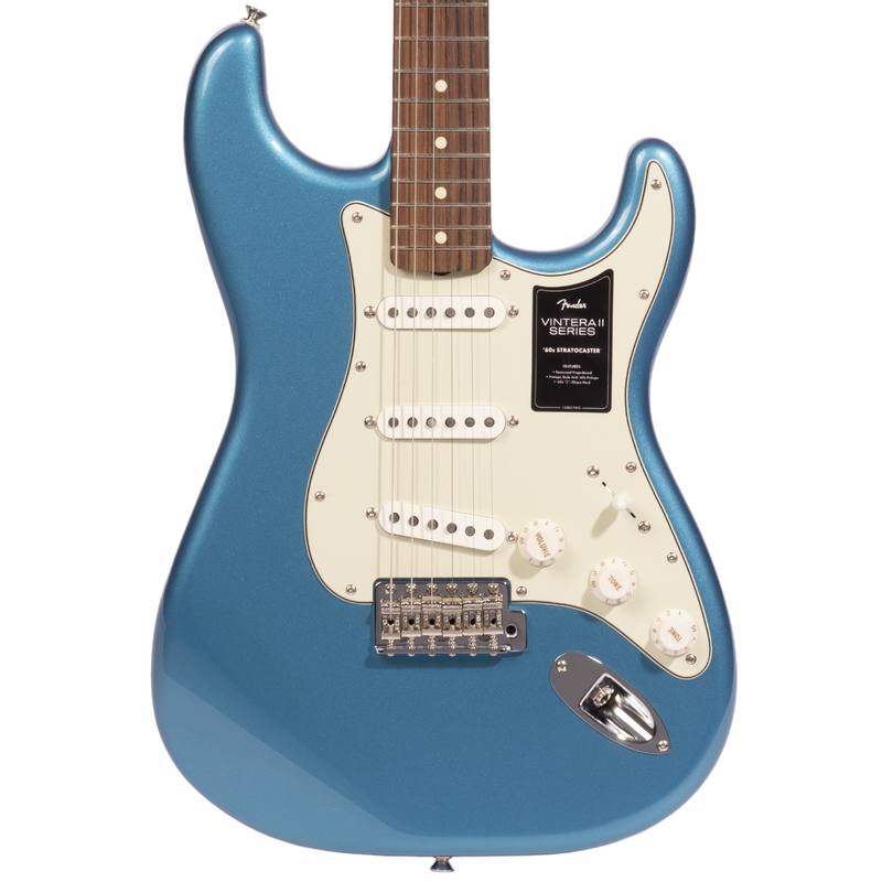 Fender Vintera II ‘60s Stratocaster Electric Guitar, Rosewood Fingerboard,  Lake Placid Blue