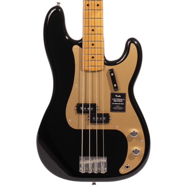 Fender Vintera II '50s Precision Bass, Maple Fingerboard, Black