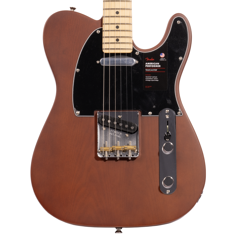 Fender American Performer Telecaster Electric Guitar, Sassafras, Mocha