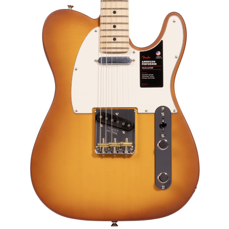 Fender American Performer Telecaster Electric Guitar, Spruce, Honey Burst