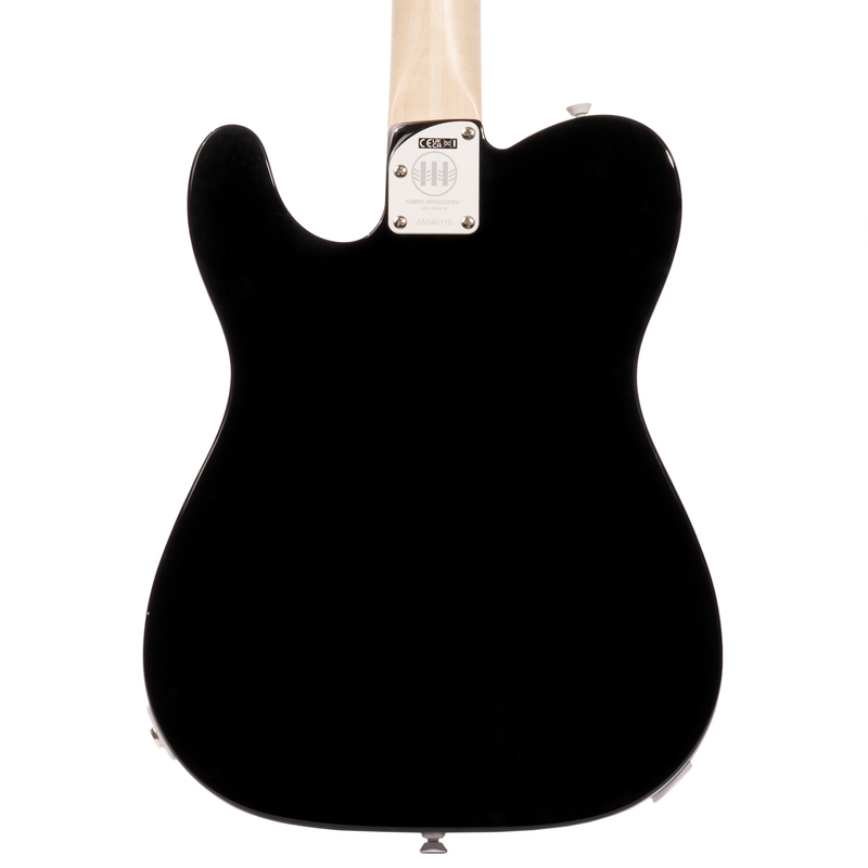 Fender Jack White Triplecaster Chambered Electric Guitar, Maple Fingerboard, Black