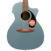 Fender Newporter Player Acoustic-Electric Guitar, Walnut Fingerboard, Tidepool