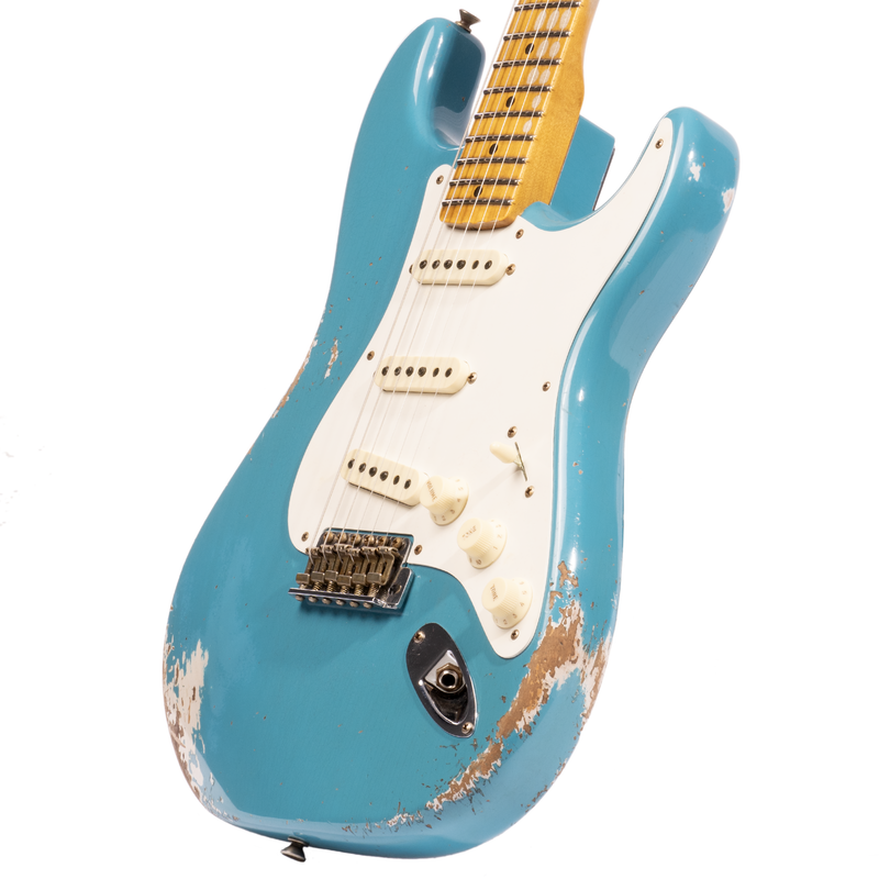 Fender Custom Shop '57 Stratocaster Electric Guitar Heavy Relic, Aged Taos Turquoise