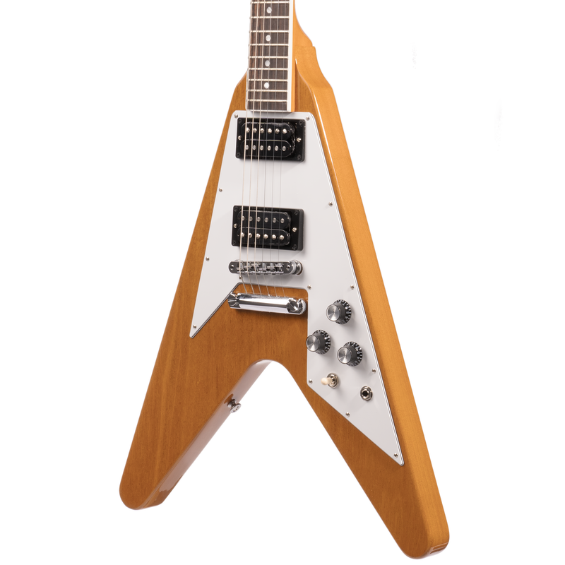 Gibson '70s Flying V Electric Guitar, Antique Natural