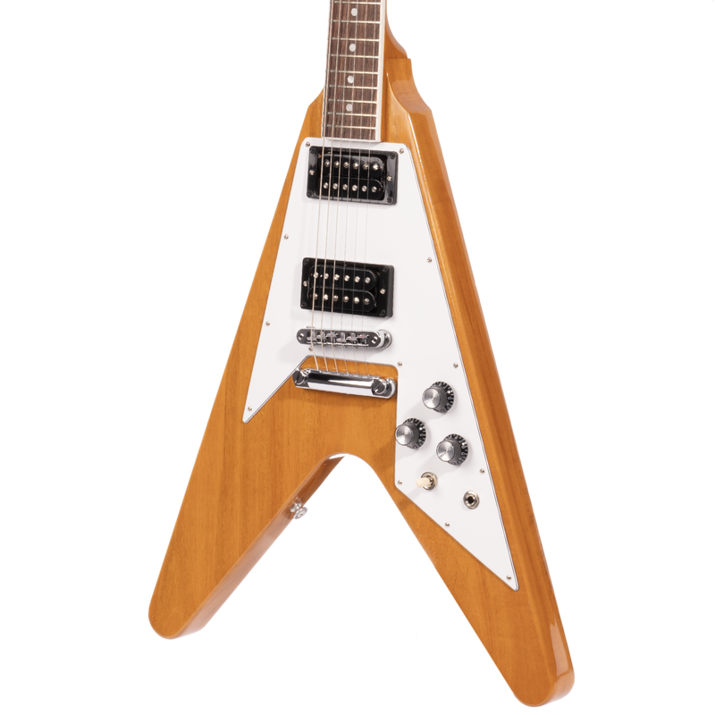 Gibson '70s Flying V Electric Guitar, Antique Natural