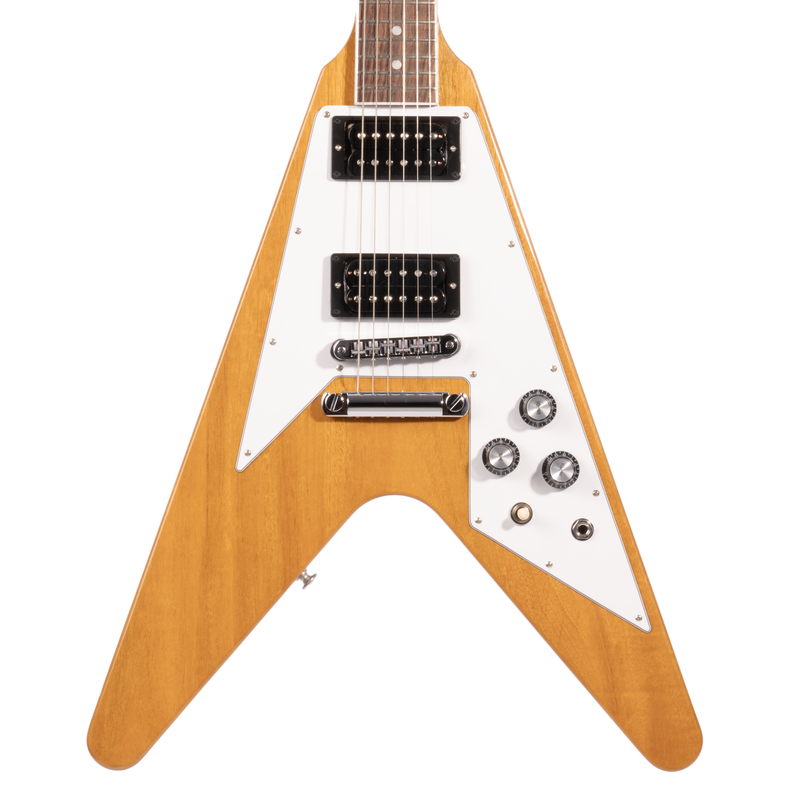 Gibson '70s Flying V Electric Guitar, Antique Natural