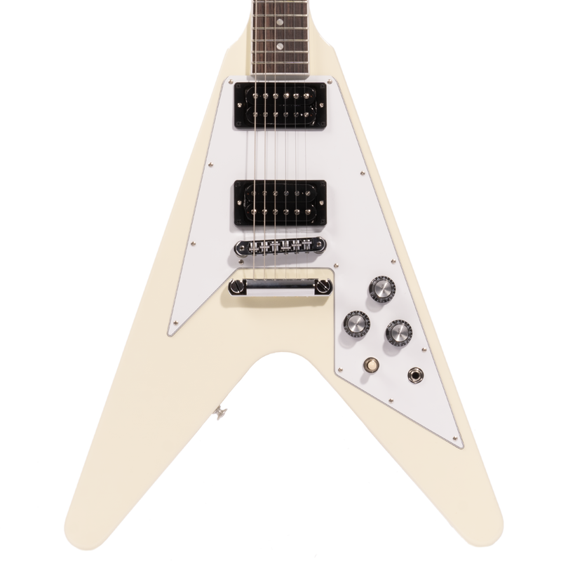 Gibson 70s Flying V Electric Guitar, Classic White