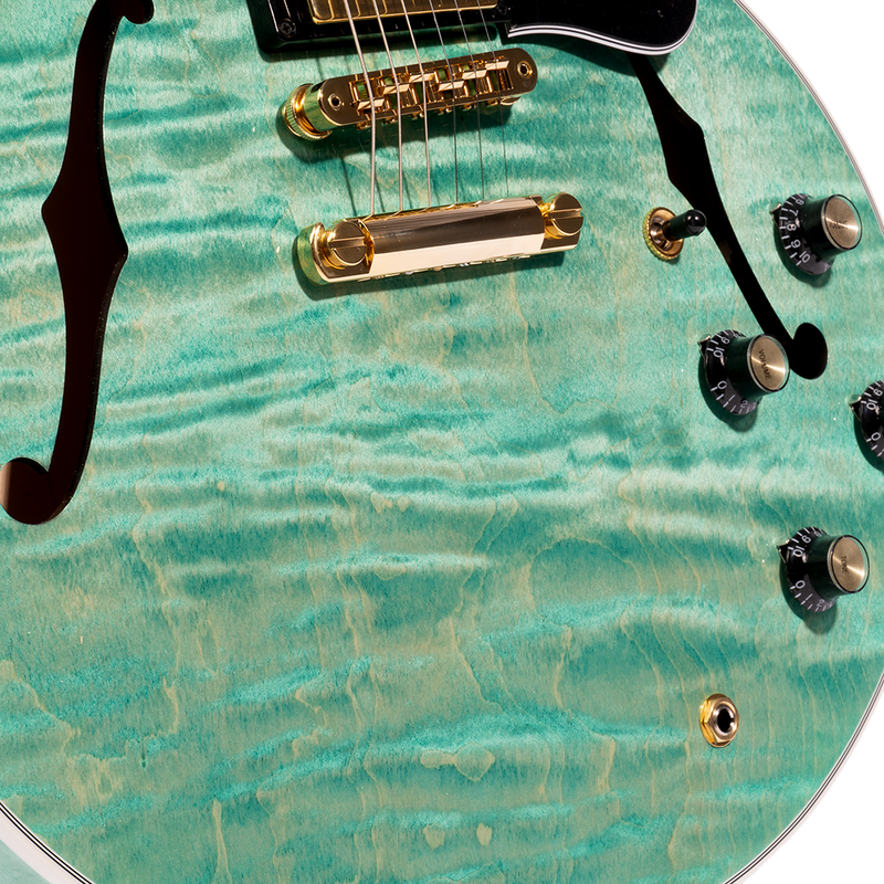 Gibson ES Supreme Electric Guitar w/Hard Case, Sea Foam Green