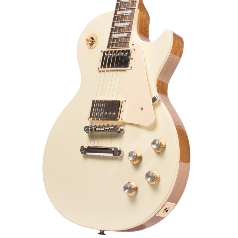 Gibson Les Paul Standard '60s Plain Top Electric Guitar, Classic White