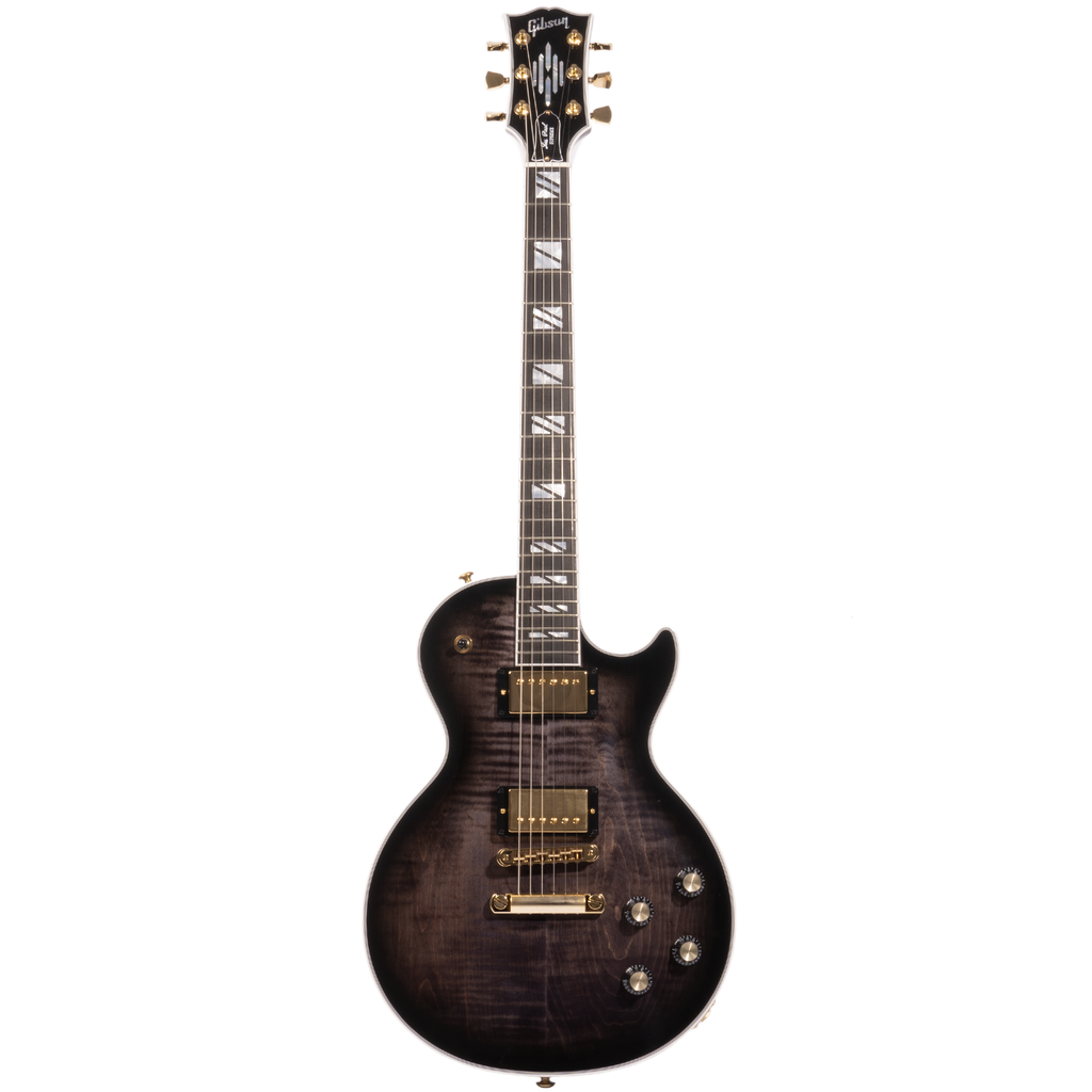 Gibson Les Paul Supreme Electric Guitar, AAA Flame Maple Top, Ebony Bu