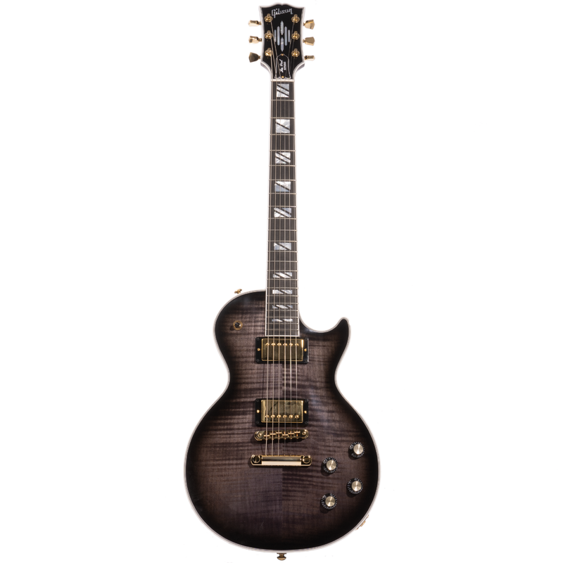 Gibson Les Paul Supreme Electric Guitar, AAA Flame Maple Top, Ebony Burst