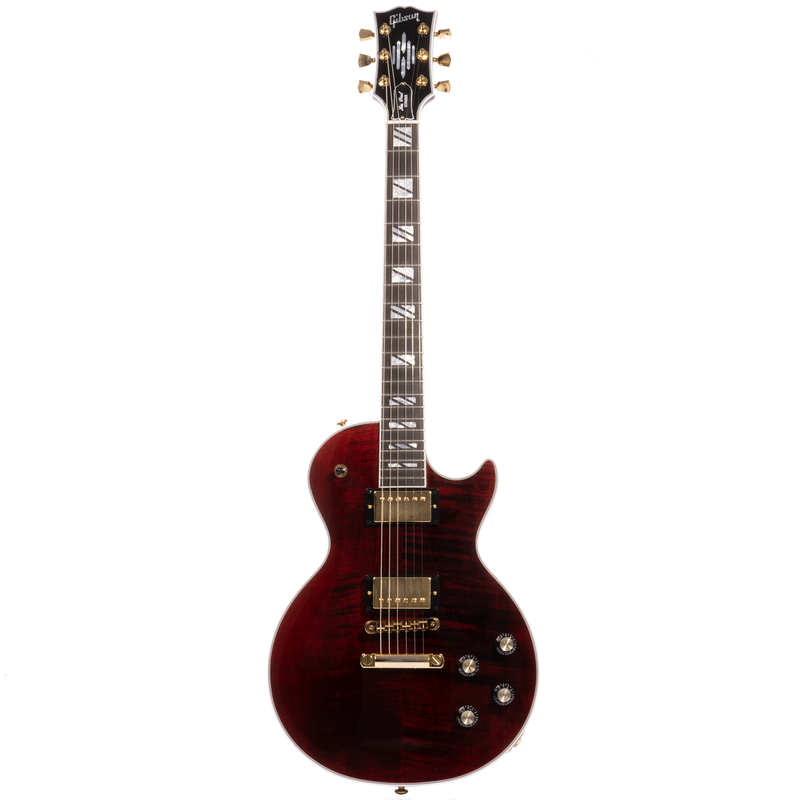 Gibson Les Paul Supreme Electric Guitar, AAA Flame Maple Top, Wine Red