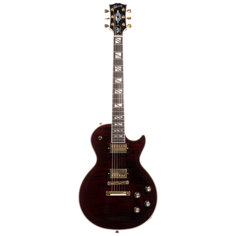 Gibson Les Paul Supreme Electric Guitar, AAA Flame Maple Top, Wine Red