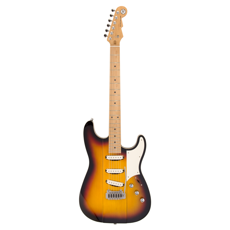 Reverend Greg Koch Signature Gristle ST Electric Guitar, Roasted Maple Neck, 3-Tone Burst