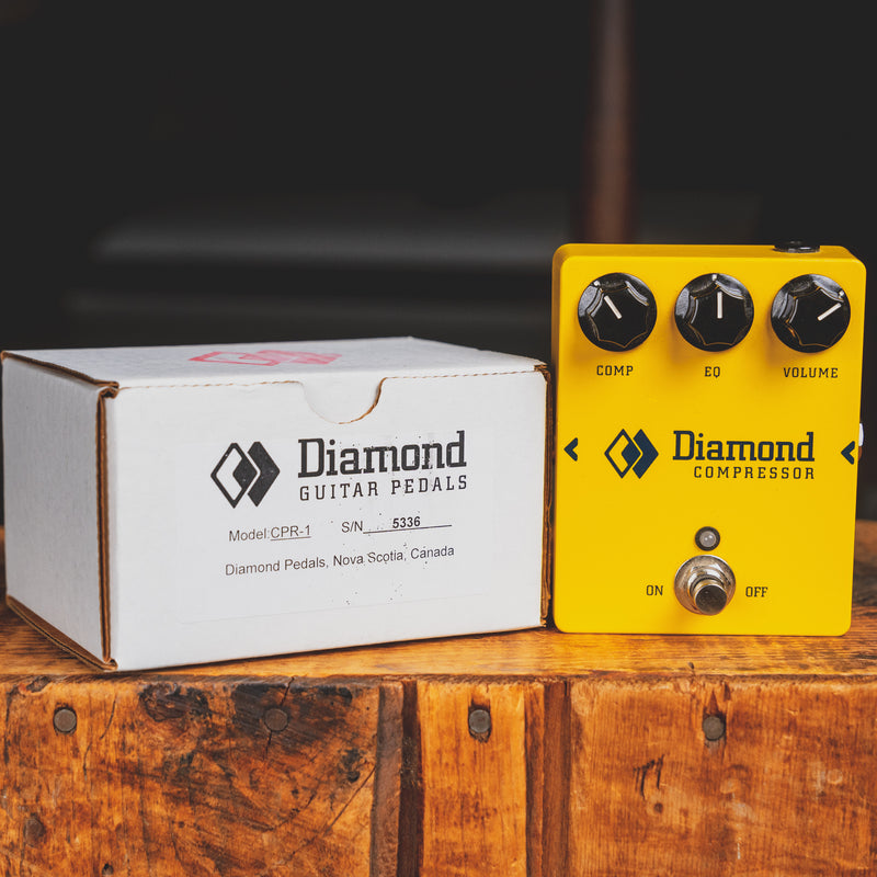 Diamond Pedals Compressor Effect Pedal, Yellow w/ Box - Used