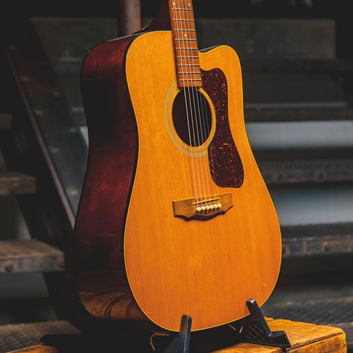 1984 Guild D-25C NT Acoustic-Electric Guitar, Natural w/OHSC - Used