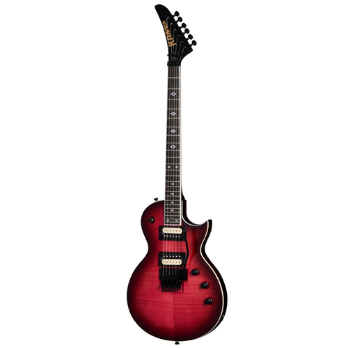 Kramer Assault Figured Electric Guitar, Magenta Perimeter w/ Premium Gigbag