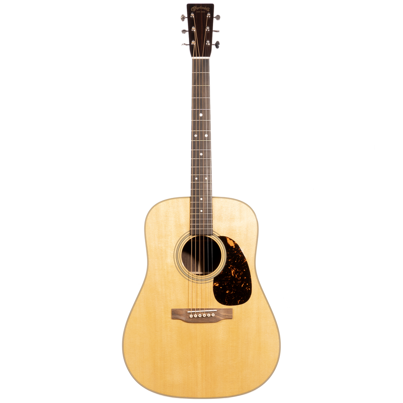 Martin D-28 Standard Acoustic Guitar, Spruce Top, Natural w/ Hardshell Case