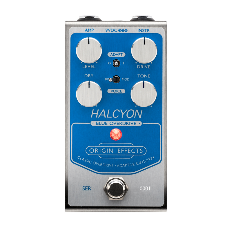 Origin Effects Halcyon Blue Overdrive Effect Pedal