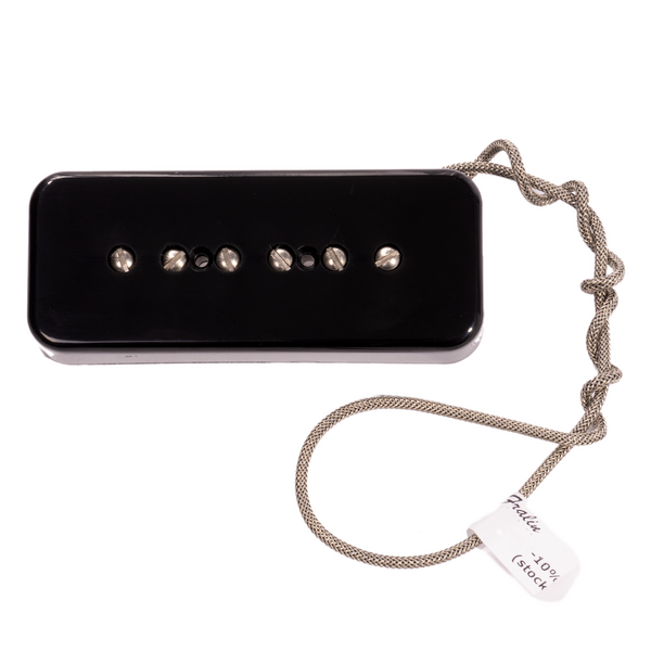 Fralin P90 Single Coil Electric Guitar Pickup Set, Soapbar, Gibson Wire,  Stock Output, Black