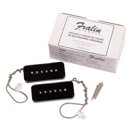 Fralin P90 Single Coil Electric Guitar Pickup Set, Soapbar, Gibson Wir