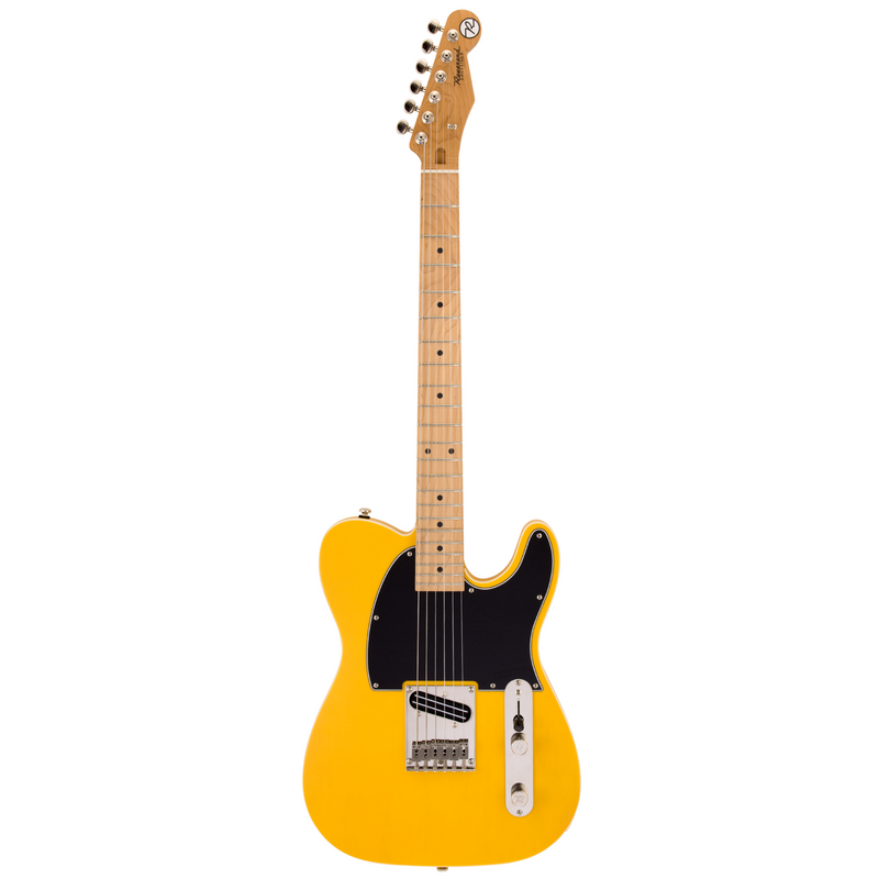 Reverend Pete Anderson Eastsider E Electric Guitar, Roasted Maple Fingerboard, Satin Vintage Yellow