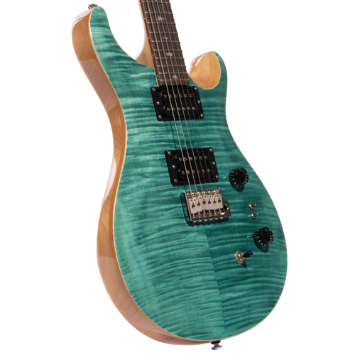 PRS SE Custom 24-08 Electric Guitar, Rosewood Fingerboard, Turquoise