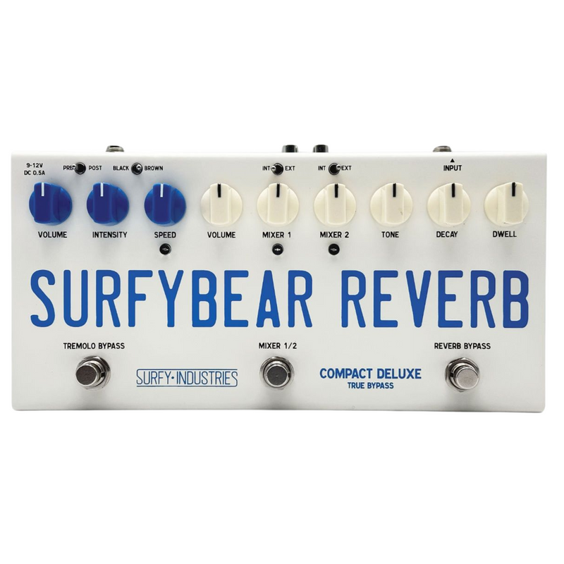 Surfy Industries Surfybear Compact Deluxe Reverb Effect Pedal